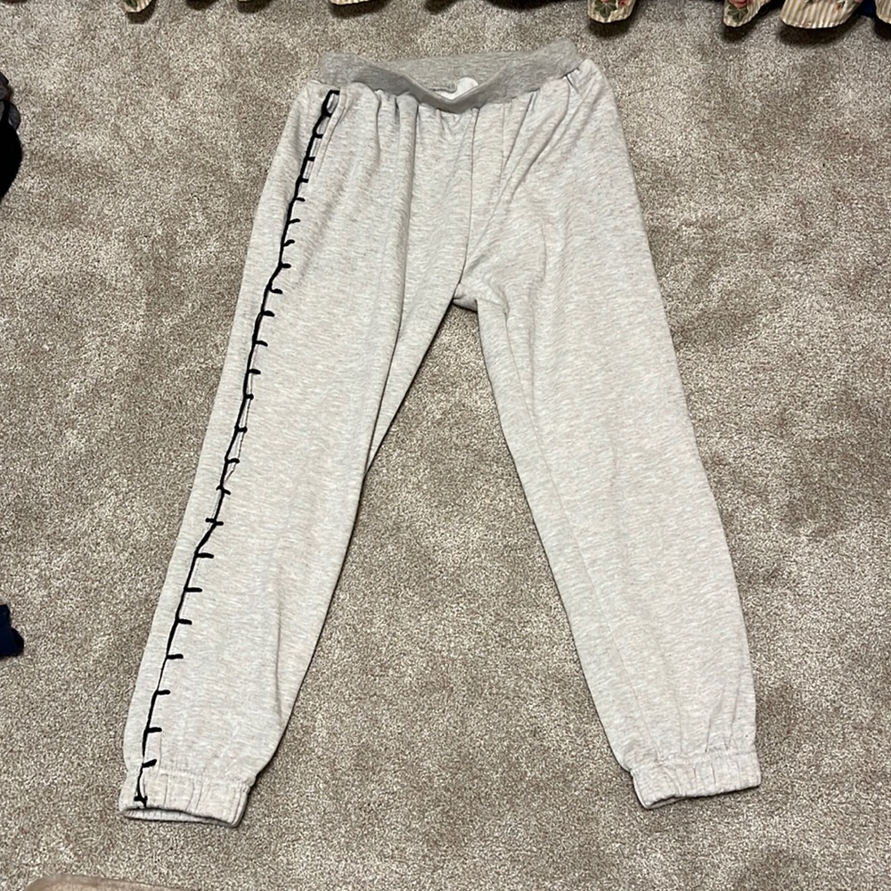 gray sweatpants, they are from a local boutique. They have side and back pockets